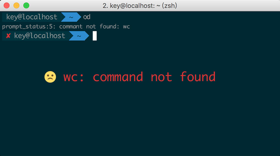 wc: command not found